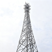 Tour de télécommunication en treillis à 3 pieds, à connexion superposée, en acier Q420B/Q355B/Q235B galvanisé à chaud FuHang, hauteur 30-65M
