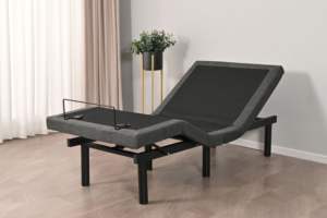 Cama eléctrica ajustable de doble cabeza, con 1 Control, tamaño King, función de masaje, retroiluminado - Product Image 3