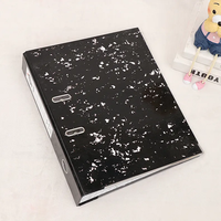 Carpeta de moda A4 FC tamaño PVC 2 3 pulgadas cartón prensado papel 2 agujeros Carpeta de anillo palanca de mármol arco carpeta de archivos