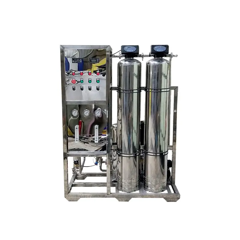 Mạnh mẽ 500lph tự động RO lọc thẩm thấu Lọc nước giếng khoan mặn hệ thống xử lý nước tinh khiết trực tiếp nước uống