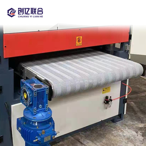 Ss 1000Mm Automatische Metalen Borstel Schuurmachine Riem Schuurmachine Voor Afschuinen Metalen Machine