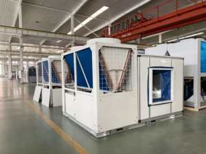 Unité de climatisation et <span class=keywords><strong>pompe</strong></span> à <span class=keywords><strong>chaleur</strong></span> intégrées pour toiture commerciale, 90-105 kW, haute efficacité - Product Image 4