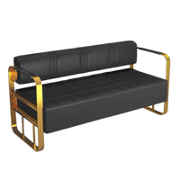 Ensemble de mobilier de salon moderne, miroir et chaises de salon de coiffure de luxe sur mesure, équipements complets de salon, ensemble de salon de beauté