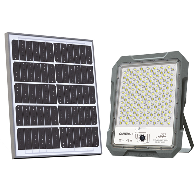 Outdoor 800 Watt Reflector Con Camara De Vigilancia Wifi Security Sensor Led Flood Solar Light With Cctv Solar Camnmar