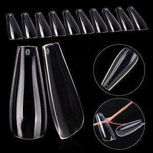 Puntas <span class=keywords><strong>de</strong></span> uñas transparentes Uñas postizas artificiales <span class=keywords><strong>de</strong></span> alta calidad Extensión larga <span class=keywords><strong>Bailarina</strong></span> Ataúd Puntas <span class=keywords><strong>de</strong></span> uñas claras - Product Image 5