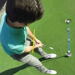 Entraîneur de putting de golf Portable T-Putting Exerciseur Putting Gesture Assist Batting Gesture Alignment Training Aid Accessoires de golf - Product Image 5