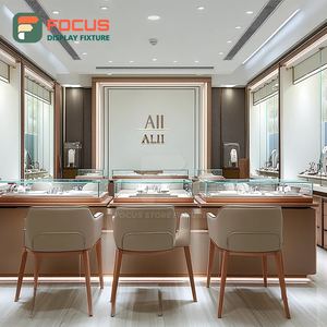 Custom Retail Kiosk Jewelry Showcase Metal <b>Frame</b> Commercial Store Glass Showcase - Product Image 5