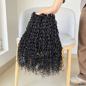 Extensions de Cheveux Humains Bouclés Pixie Brésiliens 100% Naturels, Lot de Tissages Bouclés de 24 Pouces, Couleur Naturelle - Product Image 4