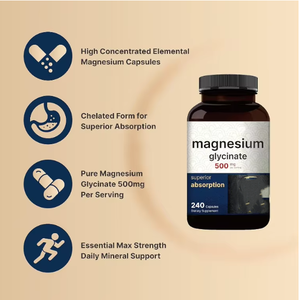 OEM özel etiket magnezyum glisinat kapsül üstün emilim magnezyum glisinat kapsül - Product Image 4