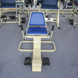 Seated Ankle Joint Training Chair 110x65x80cm Blue Steel Rehabilitation Equipment for Lower Limb Flexion Extension Therapy - Product Image 1