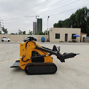 Mini chargeur diesel Chargeur sur chenilles conforme EUROS EPA Chargeur sur chenilles PLC Compact Track Skid Steer Wheel Loader Farm Use Front Attachment - Product Image 3