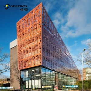 Hiện đại phong cách chống cháy Hợp kim nhôm Rèm tường Bảng điều khiển mới thời trang thương mại kiến trúc cho bên ngoài ứng dụng - Product Image 5