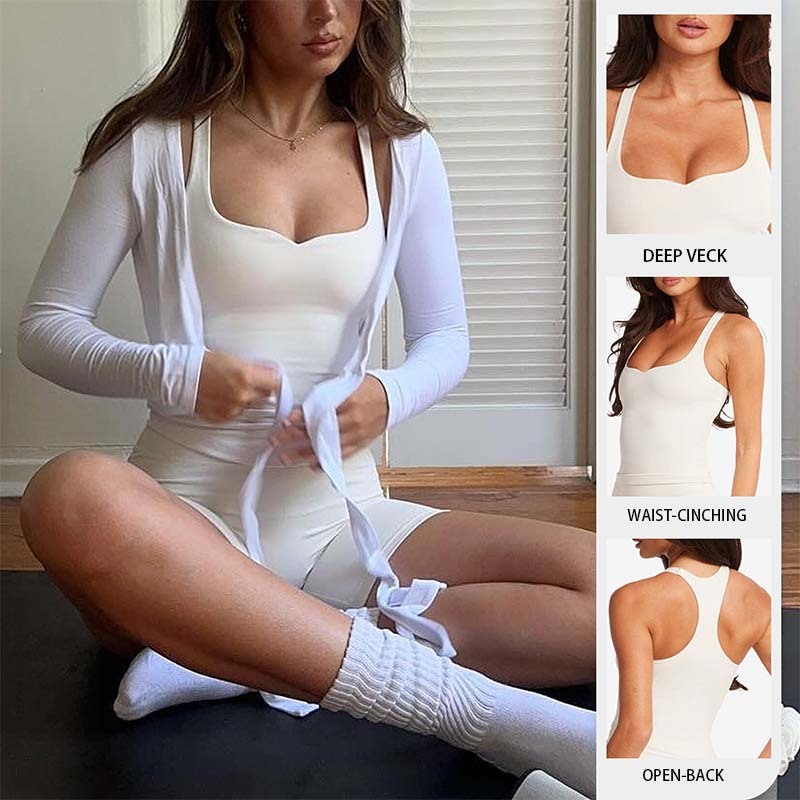 Women Sleeveless Deep V Neck Crisscross Halter Yoga Tank Top With Quick Dry Workout Ready Racerback Outer Wear Bra