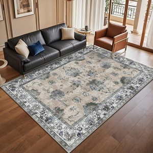 Alfombra <span class=keywords><strong>de</strong></span> Salón <span class=keywords><strong>de</strong></span> Diseño Tradicional Francés-Persa, <span class=keywords><strong>de</strong></span> Pelo Corto, Lujosa, Estilo Antiguo, Fabricada <span class=keywords><strong>a</strong></span> Máquina con Poliéster PET, Ideal para Villas - Product Image 1