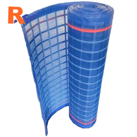 Filet de sécurité ignifuge robuste pour échafaudage, maille de protection pour la construction (noir, rouge, bleu)