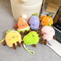Buitenlandse Handel Echte Nieuwe Geurige Dungdung Fruit- en Groentenserie Hangertje Cartoon Ananas Aubergine Pop Mini Watermeloen Klein