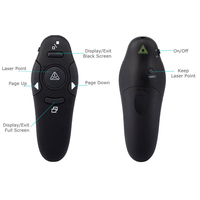 Télécommande de présentation sans fil 2,4 GHz avec pointeur laser rouge, fonction USB et télécommande RF pour PowerPoint PPT