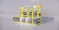 Étagère de présentation de jouets et comptoir de réception pour les magasins de machines à griffes d'arcade, distributeurs automatiques de jouets en capsule, machines à gacha