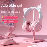 Auriculares Over-Ear para eSports BT035 con Luz Degradada, Orejas de Gato, Principio de Vocalismo Dinámico JL para Venta al por Mayor
