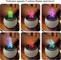 Diffuseurs de flamme pour huiles essentielles Grande pièce-Humidificateur diffuseur d'arôme 360ML amélioré avec lumière RVB