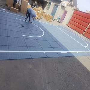 Kit <span class=keywords><strong>de</strong></span> terrain <span class=keywords><strong>de</strong></span> <span class=keywords><strong>basket</strong></span>-ball 20'x 25' pour terrain à domicile, couleur : bleu marine, possibilité <span class=keywords><strong>de</strong></span> dessiner des lignes et des logos - Product Image 5