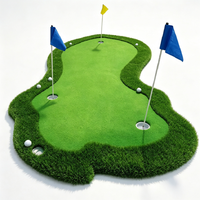 Tapis de golf d'intérieur haut de gamme en gazon synthétique pour l'entraînement à la maison, au bureau et en extérieur