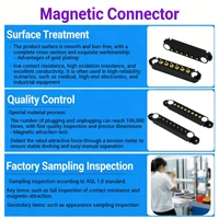 Kabel Konektor Data Pengisian Daya Magnetik Berpegas Tahan Air 5 Pin Konektor Pogo Pin Magnetik untuk Perangkat Pintar