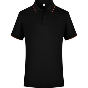 Men's Polyester <b>Polo</b> Shirt 210G Summer Thin Knitted Anti-shrink Short Sleeve With Label And Tags - Product Image 4