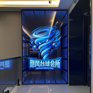 Custom Large 3D Logo Infinity Mirror Astronaut LED Neon Sign UV Print Pattern Green <b>Remote</b> IP65 Glass Office Shops Companies - Product Image 5