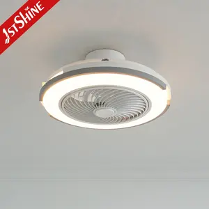 1stshine LED Ceiling Fan Children Room Small 20 Inches DC Reversible Motor Ceiling Fan Light