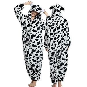 Mujeres/hombres lindo Animal esponjoso Onesie con capucha pijama mono Loungewear familia a juego Unisex Homewear <span class=keywords><strong>Kigurumi</strong></span> FIESTA DE Navidad - Product Image 1