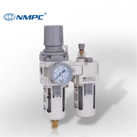 Régulateur de pression d'air AW2000-02 AW3000 AW4000-04 AW5000-10, processeur de source d'air FRL, régulateur pneumatique à vidange automatique d'huile