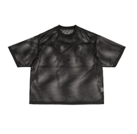 T-shirts pour hommes en maille respirante à séchage rapide avec impression sérigraphique, motif vintage, streetwear, coupe oversize, style sportif, maillot de football pour fans