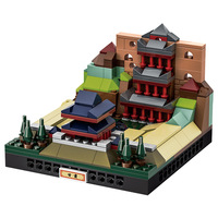 Set de Bloques de Construcción Detallados MOC, Edificio del Desierto, Ladrillos Encajables, Grandiosa Pagoda de Dunhuang, 236 Piezas