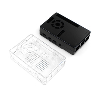 Casing Pelindung Plastik ABS Raspberry Pi 4B, Kotak Cangkang Pembuang Panas Tetap untuk Raspberry Pi Generasi 4