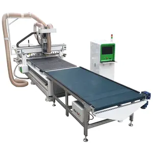 Otomatik yükleme ve boşaltma platformları ile mobilya yapımı için kabine Cnc 1325 1530 4X8 Atc Cnc Router