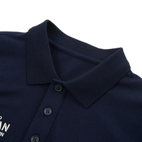 T-shirts Polo en Coton 100% Style Classique Broderie 250Gsm Coupe Ajustée