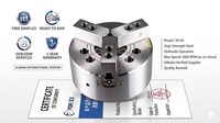 Mandrin hydraulique à trois mors pour tour CNC [6/8/10/12 pouces] – Mandrin de serrage haute puissance avec pinces dentées de précision FORGEX