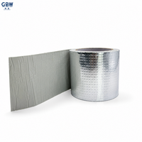 Ruban adhésif en aluminium résistant aux intempéries, ruban butyle auto-adhésif pour la réparation des fuites d'eau sur les toits, les murs en béton et les travaux de construction