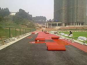 Monda-pista de carreras atlética, pista de carreras prefabricada, IAAF, pista de carreras, rollo de goma - Product Image 5