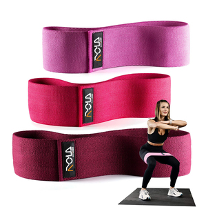 Conjunto de bandas de resistencia antideslizantes para Fitness en casa, conjunto de bandas de tela para glúteos, cadera, círculo ancho - Product Image 5