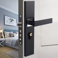 Ensemble de poignées de porte intérieures silencieuses modernes |   Quincaillerie de porte de chambre en bois massif |   Fabricant OEM