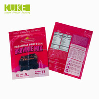 Sacs en mylar alimentaire personnalisés avec emballage en feuille d'aluminium pour collation, pochette de sachets à fermeture éclair, surface d'impression par héliogravure pour biscuit