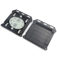 Kotak Penyambung Serat Optik 24-Core Aerial, Kotak Enklosur Kabel Serat Optik Tahan Air Luar Ruangan 12-Core 2 Inlet 2 Outlet