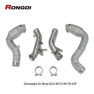 Tuyau d'échappement haute performance en acier inoxydable 304 avec bouclier thermique pour Mercedes Benz E63s W213 M178 4.0T avec filtre à particules OPF - Product Image 6