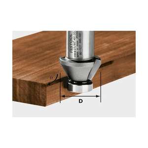FESTOOL - 490091 chamfer CUTTER OFK 500 D27mm - EAN ดอกสว่านเจาะ4014549114155ดอกสว่านเจาะไม้ - Product Image 1