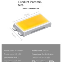 Emballage d'origine Samsung 5630 Perles LED SMD 0.5w avec transistor Zener intégré Samsung LM561C