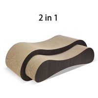 Griffoir pour chat double face réversible et durable, 2-en-1, lit et canapé modernes pour chat