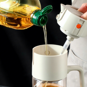 Pulvérisateur et distributeur d'huile, bouteille en verre pour huile d'olive avec bouchon automatique anti-fuite, rechargeable, vaporisateur d'huile de cuisson - Product Image 5