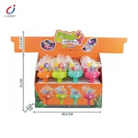 Chengji allume des baguettes de dinosaure en plastique Transparent engrenage rotatif fonction sonore allumer jouet baguettes clignotantes avec bâton pour les enfants